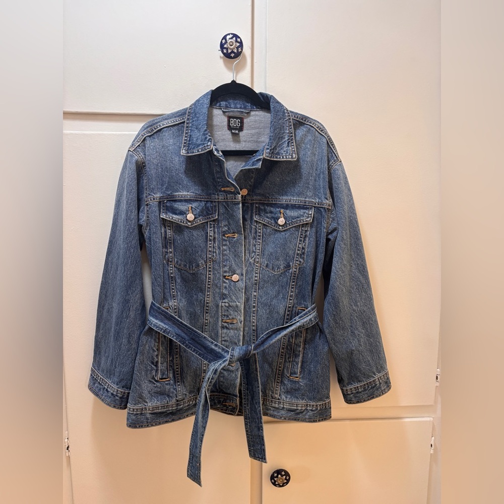 BDG Blue Denim Tie-Waist Jean Jacket